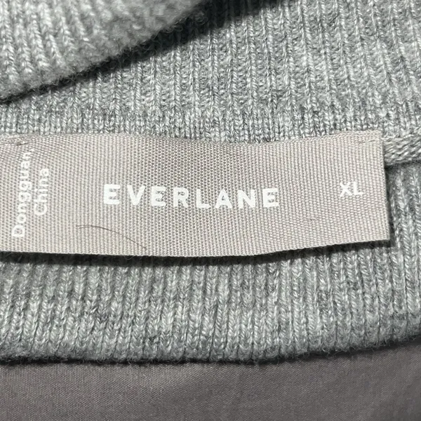 Everlane Sweater‎ Womens Size XL Gray 100% Cashmere Turtleneck Cowl Pullover Top - Image 6