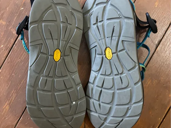 Chaco ZX/2 Classic sandals featuring blue and green patterned straps - Image 5