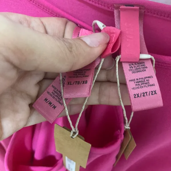 SKIMS NWT Cropped Long Sleeve T-Shirt Top AP-LGS-1370 Raspberry Size 2X - Image 6