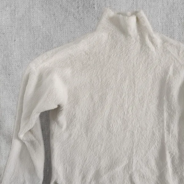 Abercrombie & Fitch Off White Cowl Neck Sweater Small Cream Knit Never Worn - Image 3