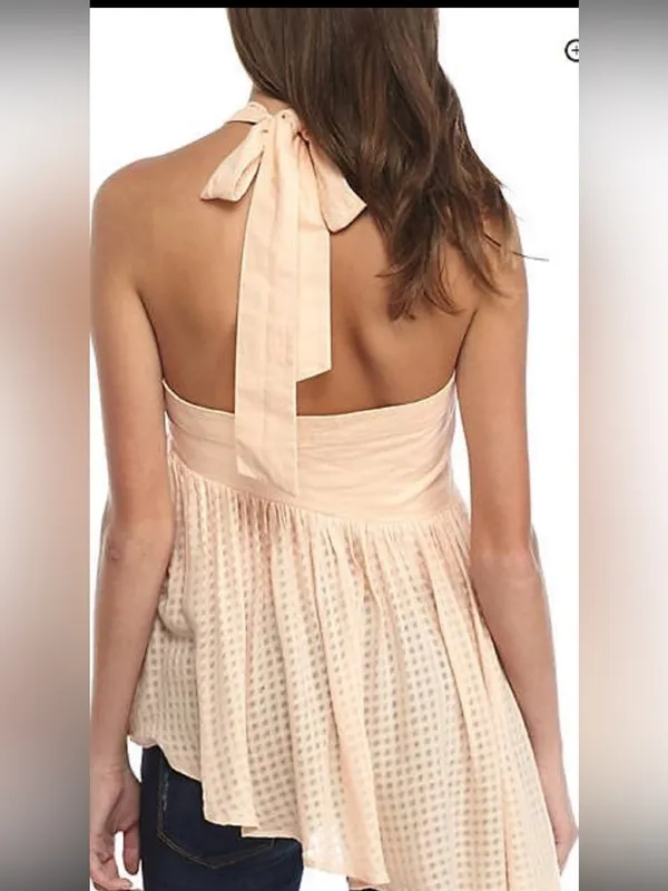 Free People Just Can't Get Enough Halter Top Size Large - Image 2
