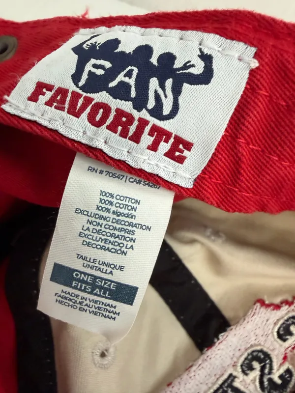 Fan Favorite NC State Wolfpack Two-Tone Red and Cream Baseball Cap - Image 7