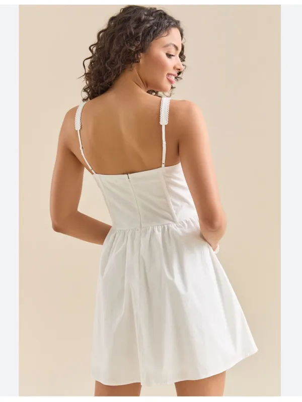 ALTAR’D STATE Marlene Mini Dress White Size XL - Image 3