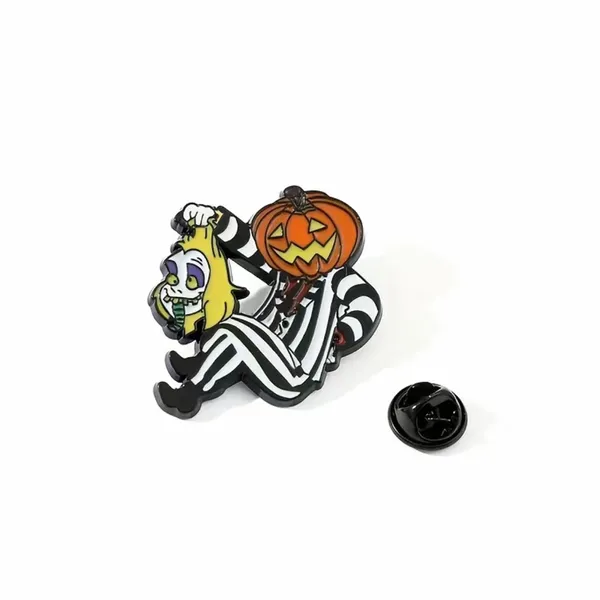 Cute Cartoon Character Halloween Pumpkin Metal Pin‎ - Image 3