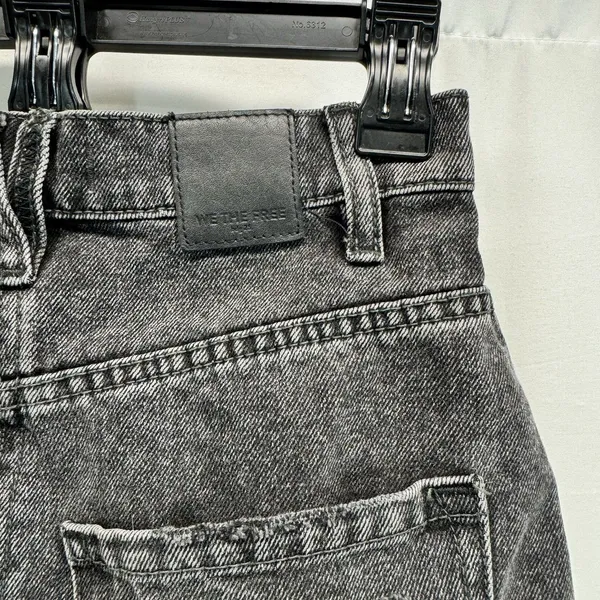 Free People We The Free Brea Denim Mini Skirt 24 XS Black Grunge Goth Edgy - Image 10