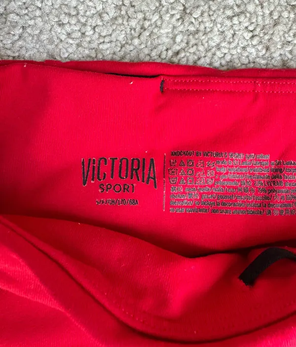 Victoria's Secret Victoria Sport Red Leggings - Image 3