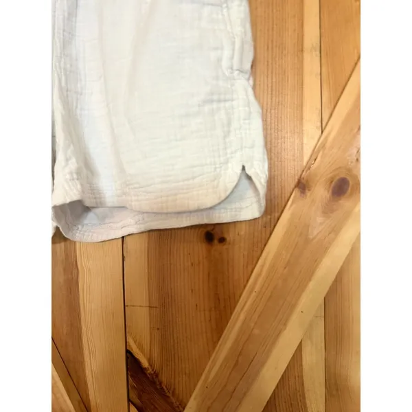 Old Navy White 100% Cotton Shorts Size XL Womens Pull On Elastic Casual Summer - Image 2