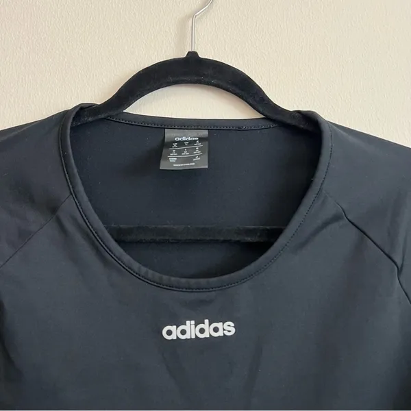 Adidas Climawarm Long Sleeve Top Black Size Medium - Image 9