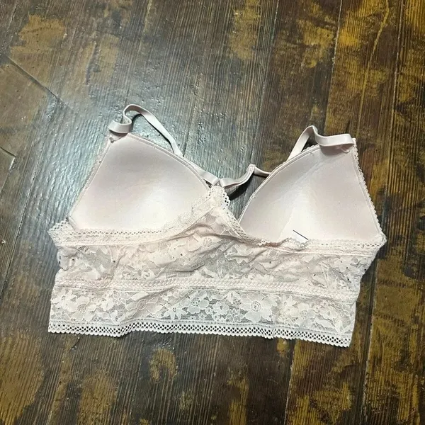 Victoria’s Secret M pale pink lace wireless sexy bralette - Image 2