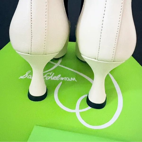 Sam Edelman Lani Ivory Women's White Ankle Booties 8 - Image 5