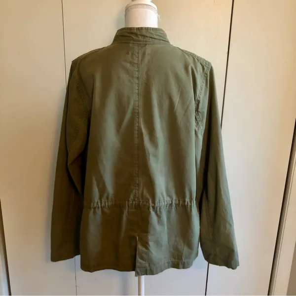 Gap Utility Jacket Womens XL Used Army Green - Image 4