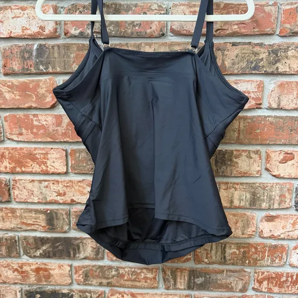 Anne Cole Black Tankini Top Size XL NEW Swimwear Tank Style - Image 4
