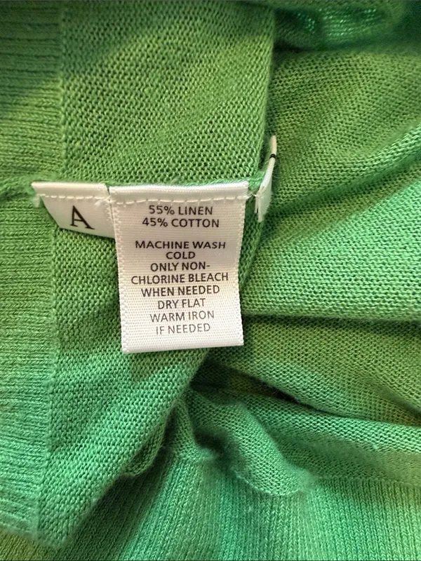 Loft| Green Scoop Neck Lightweight Long Sleeve Sweater with ribbed accents - Image 13