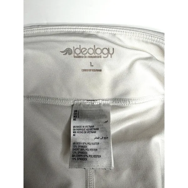 Ideology Women's White Athleisure Ruffle Skort L - Image 6