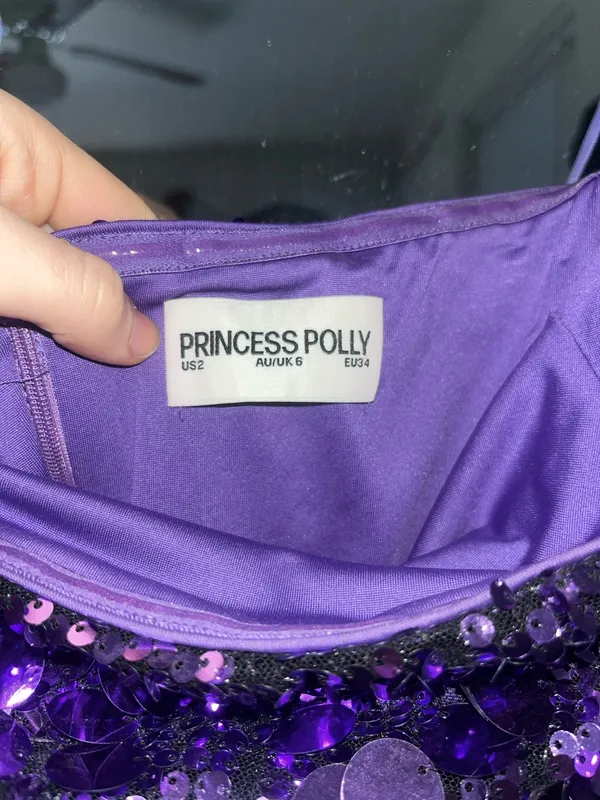 Princess Polly Purple Sequin Dress - Image 2