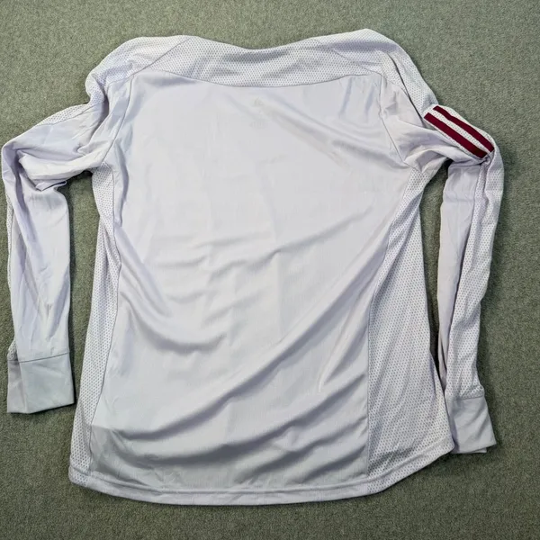Adidas Women's Large Running AEROREADY Long Sleeve Top Lavender Purple Thumbhole - Image 9