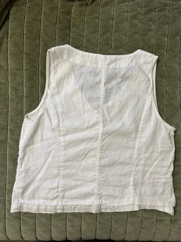 Madewell Linen Vest - Image 3