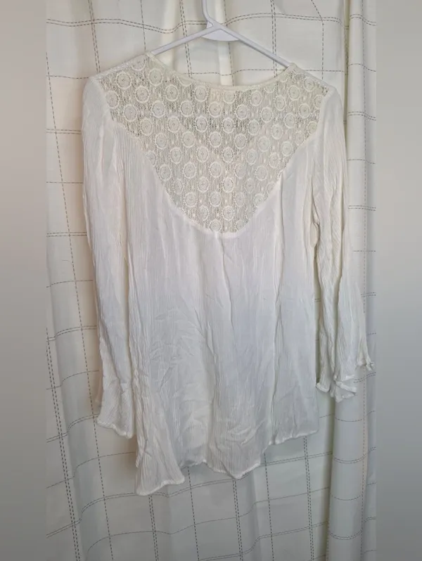 Fig And Flower Blouse White Size M - Image 3