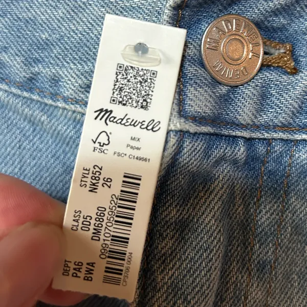 Madewell baggy jean shorts - Image 2