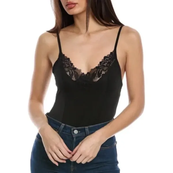 Free People Wild Bunch Bodysuit -‎ Size S - Black - NWT - Image 11