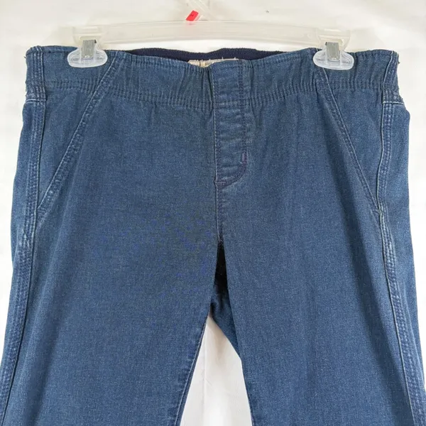Free People Penny Pull On Flare Jeans Dark Wash Blue Denim Size 30x33 Bohemian - Image 10
