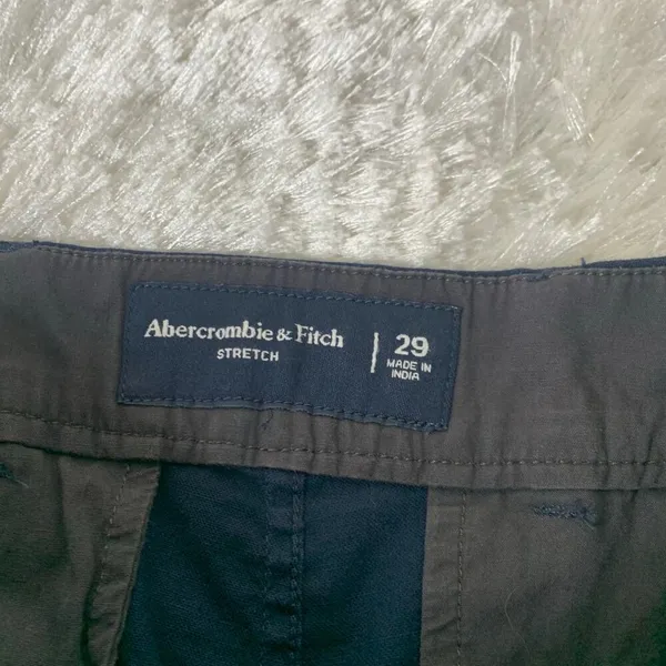 Abercrombie & Fitch Blue Stretch Cotton Bermuda Shorts Sz 29 - Image 3