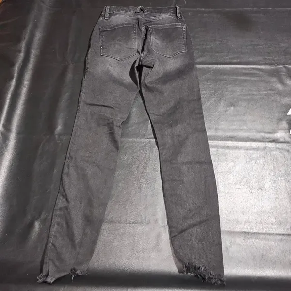 Good American Womens Black Good Legs‎ Step Hem Jeans 0/25 0 - Image 2
