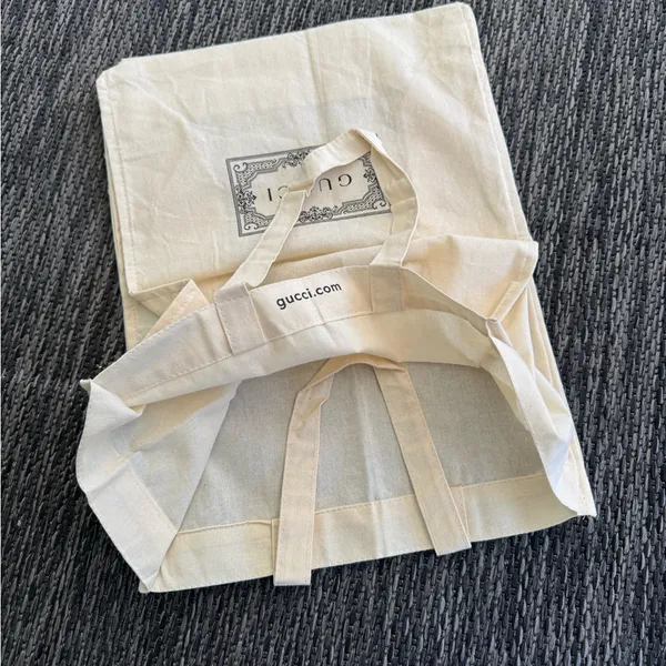 Gucci Tote Bag Cream Canvas Cotton - Image 4