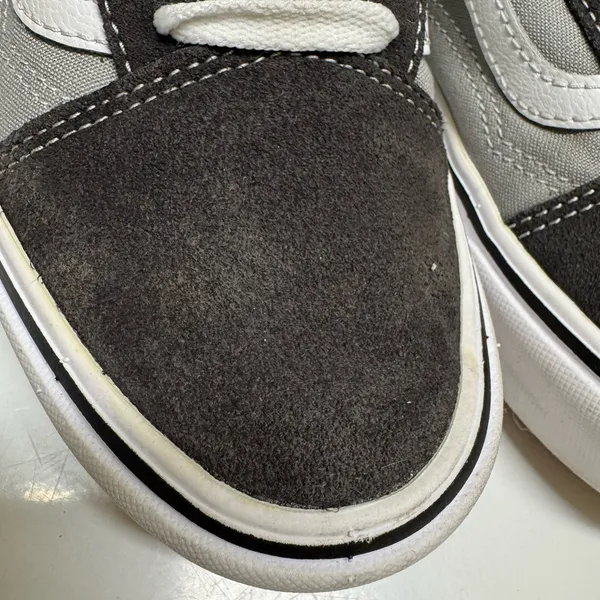 Vans Unisex Old Skool Shoes Sz 8 Womens 38.5 EU Gray Suede‎ ComfyCush SK8 Tennis - Image 8