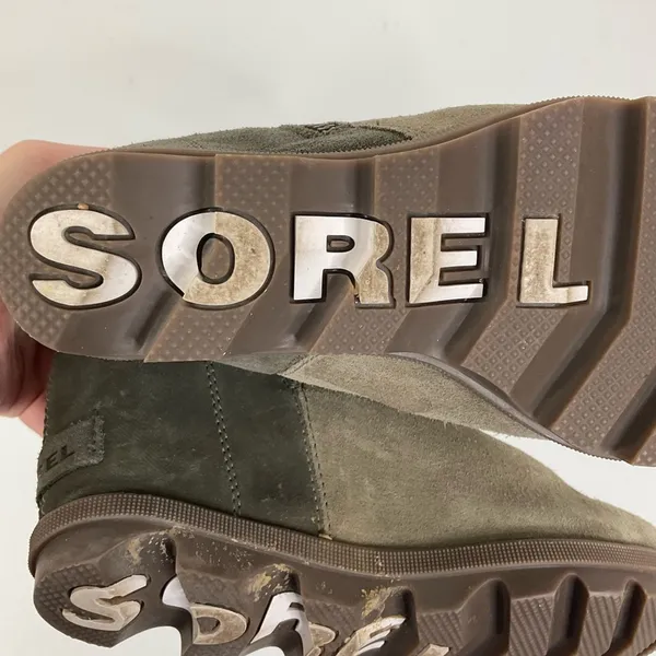 Sorel Joan of Arctic Brown Suede Side Zip Wedge Booties Size‎ 6.5 - Image 7