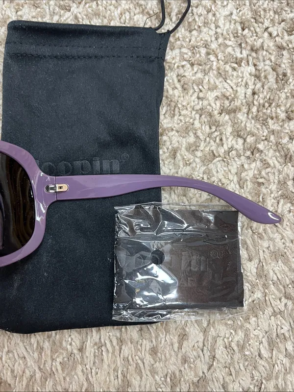NIB Joopin Black Round Oversized Sunglasses - Image 4