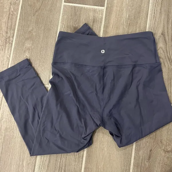 90 Degree by Reflex Dark Blue Cropped Leggings - Image 4
