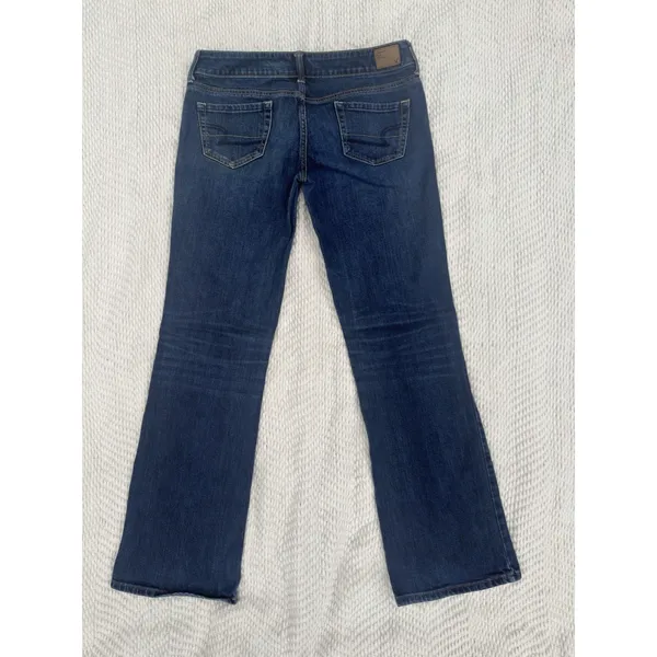 American Eagle Y2K Women's Low Rise Favorite Boyfriend Dark Wash Jeans Size 10 L - Image 6