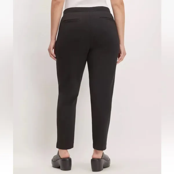 Everlane The Dream Pant Pintuck Pull On Pants Tapered Black Womens Small - Image 9