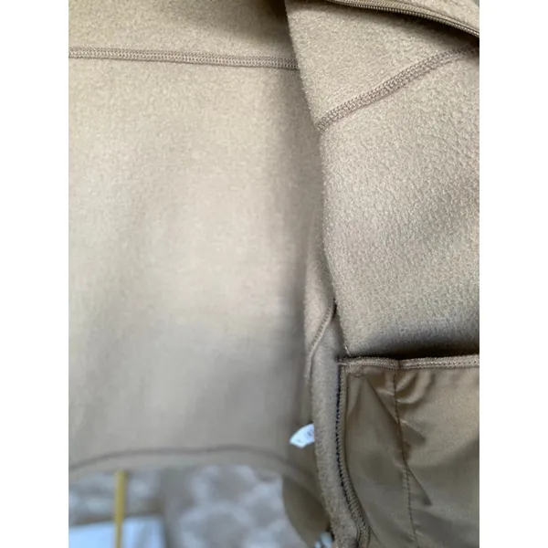 Cabelas Fleece Zip Jacket Brown Green Cozy Buttery Soft‎ Outdoor Granola Autumn - Image 6