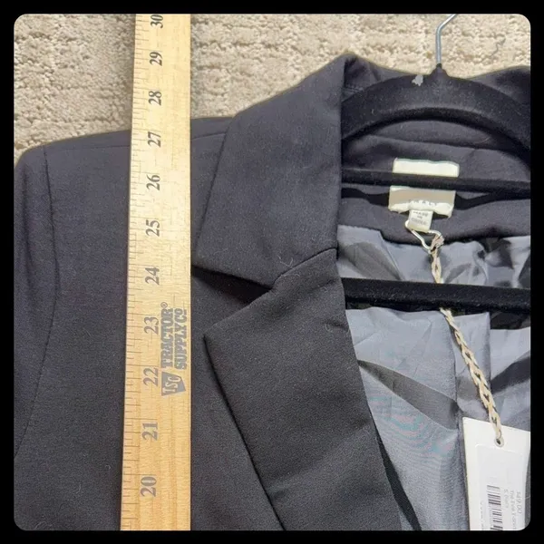 Ellison Blazer Women Small Black Notch Lapel Stretch Professional Career - Image 5