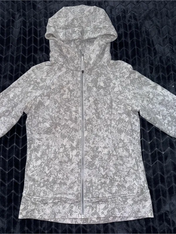 Lululemon Hooded‎ Define Jacket Nulu Hideaway Camo Starlight Size 10 - Image 2