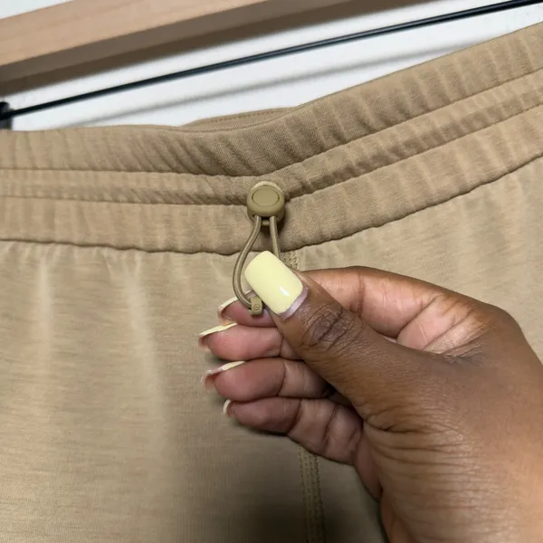 Lululemon Women Pants 14 Tan Softstreme Relaxed High Rise Drawcord Trousers - Image 5