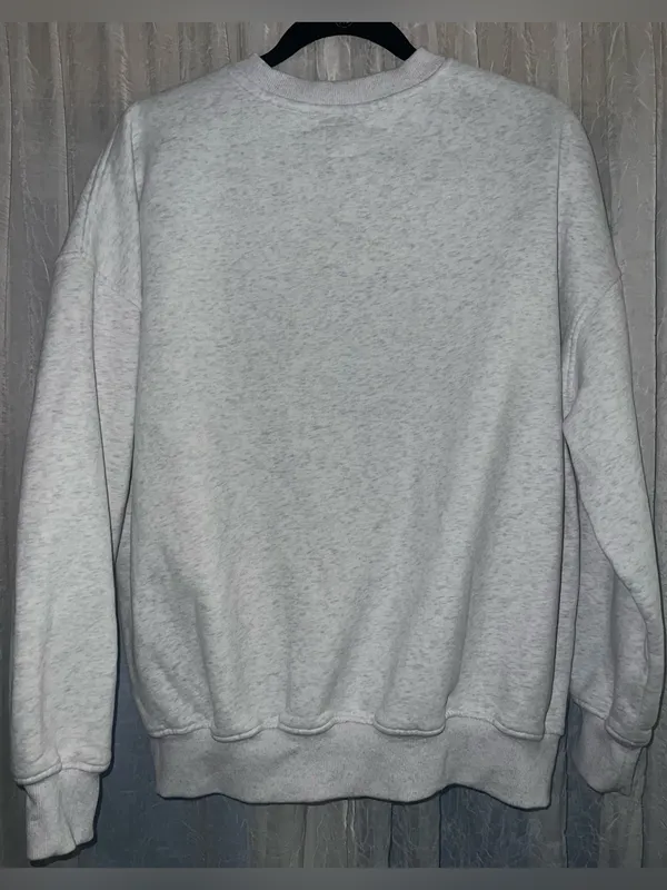 Sunkissed Coconut Pearl Grey Sunkissed Leopard Print Embroidered Sweatshirt L - Image 4