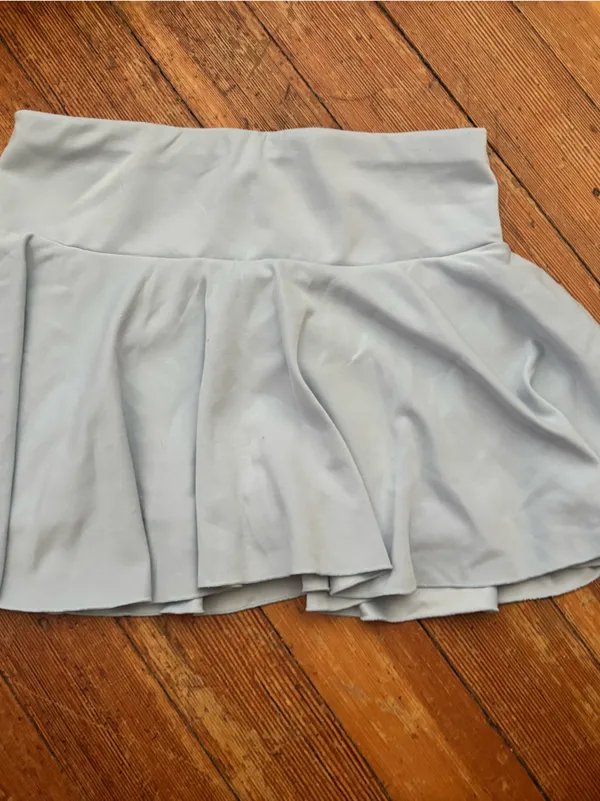 aerie Light Blue Pleated Mini Skirt - Image 2