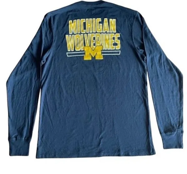 Michigan Wolverines NCAA Long Sleeve T-Shirt - Medium - NEW - Image 2