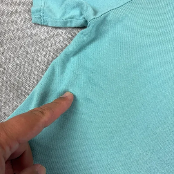 Johnny Was T-Shirt Womens XS Blue Crew Neck Short Sleeve Cotton Jersey Top - Image 3