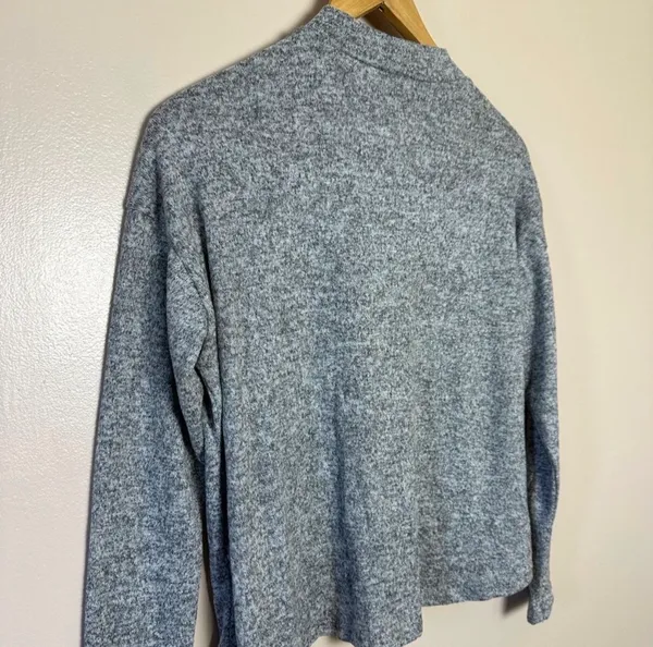 Streetwear Society CLEARANCE! Gray Boutique Mock Neck Sweater Size S NWT - Image 4