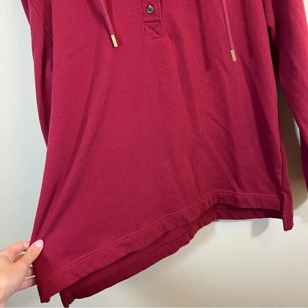 ✨‎ Champion Women’s Red Quarter Button Iowa State Hoodie Large - Image 8