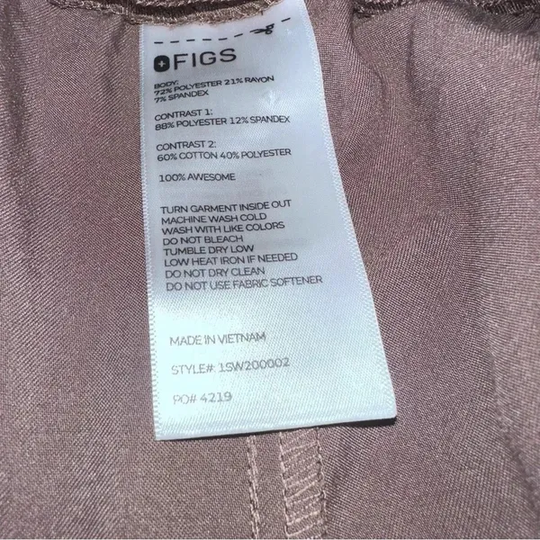 FIGS Zamora Jogger Scrub Pant Bottoms Women’s‎ Brown 6XL - Image 4
