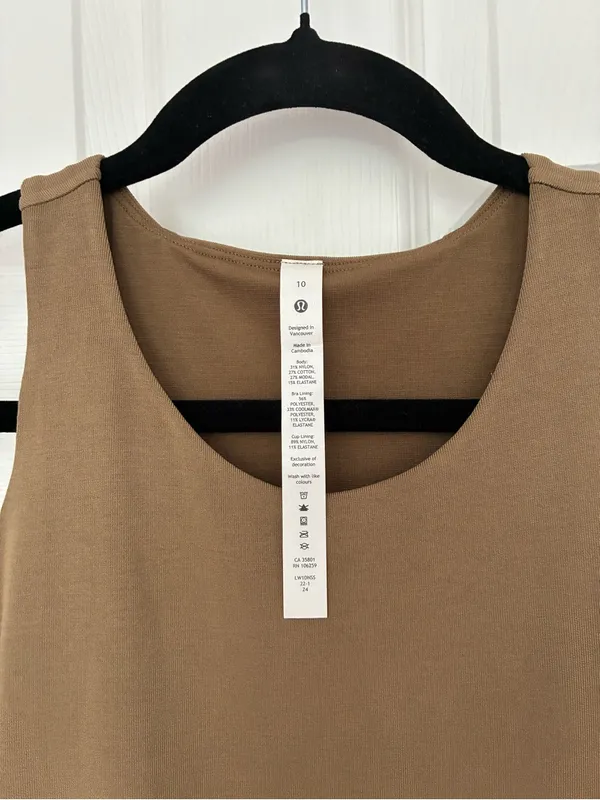Lululemon Slim-Fit Above-Knee Dress, NWT, Size 10, Artifact / Mustard - Olive - Image 6