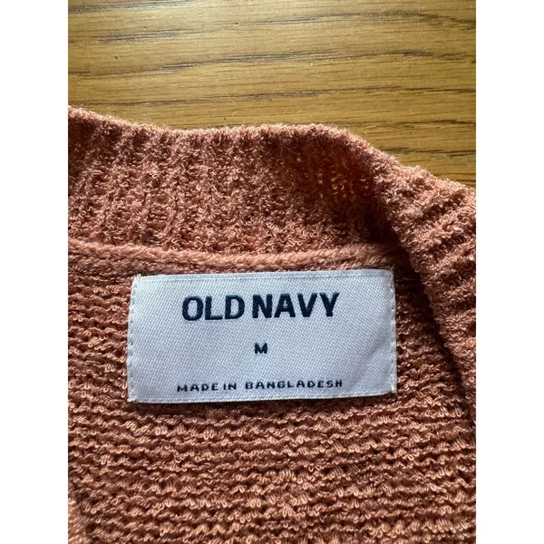 Old Navy Women Size Medium Sleeveless Knit Sweater Vest Slit Sides‎ High Neck - Image 3