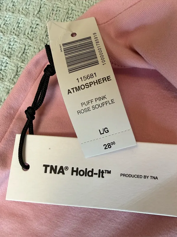 NWT TNA Aritzia Hold-It Atmosphere Mini Skirt Women Large Pink Athleisure Sporty - Image 3