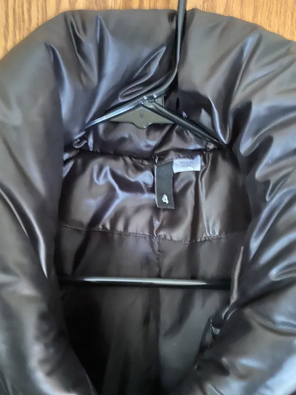 H&M  Black Puffer Coat - Image 3