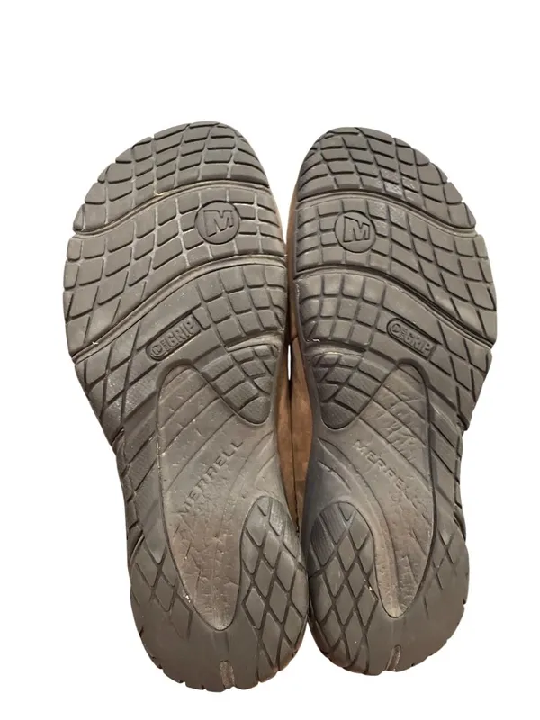 Merrell wms brown leather wool lined moc clogs shoes sz 8.5 SKU 10-091 - Image 4
